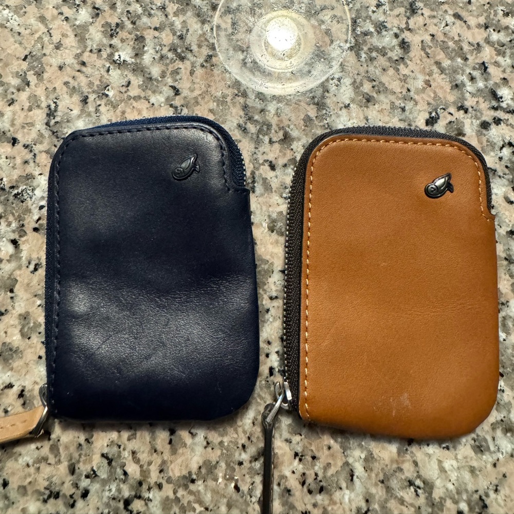 Two Bellroy credit card cases